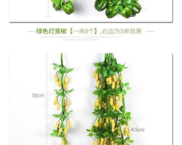 Simulation Fruit Vegetable String Artificial Fruits Foam Model Farmhouse Hotel Hanging Photography Prop Pendant for Decoration