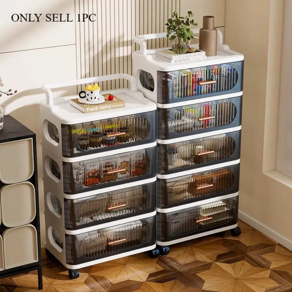 Storage cabinets for 2/3/4/5/6 layers, Plastic storage cabinet, covered storage boxes, drawer cabinets, snack cabinets, living room storage cabinets, Home storage cabinet, durable, easy to assemble, multifunctional, suitable for household use