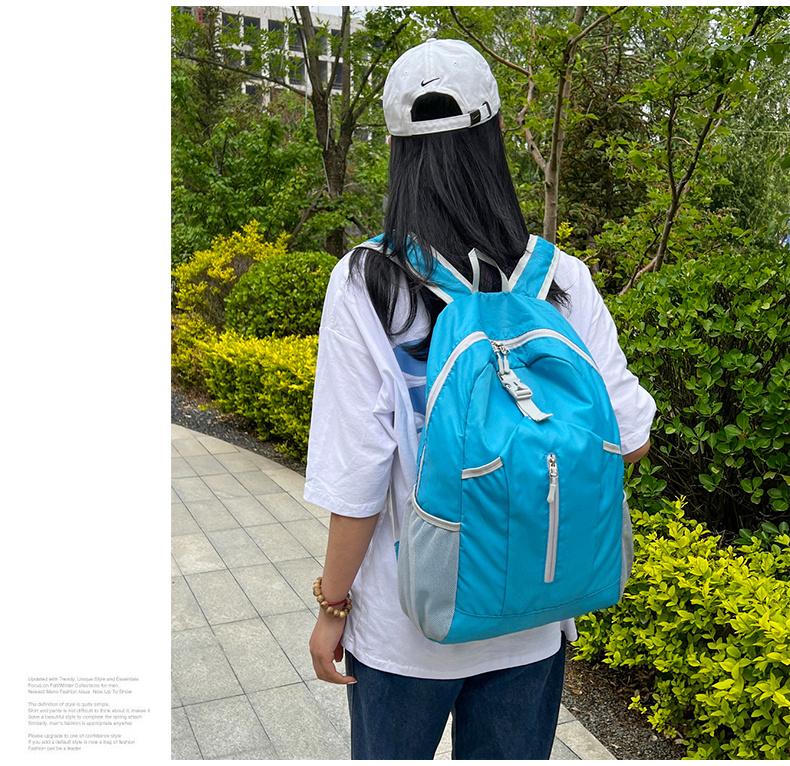 21L Ultra-Light Waterproof Nylon Backpack with Adjustable Straps - Foldable, Large Capacity, Portable for Hiking, Cycling, Fishing, Camping, Yoga & Travel - Available in Black, Blue, Green, Orange, Red, Travel Backpack