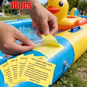 10-Piece Waterproof Repair Patches, Inflatable Gear Fix Kit, Tent & Swim Ring Repairs, Portable Reflective Outdoor Patches