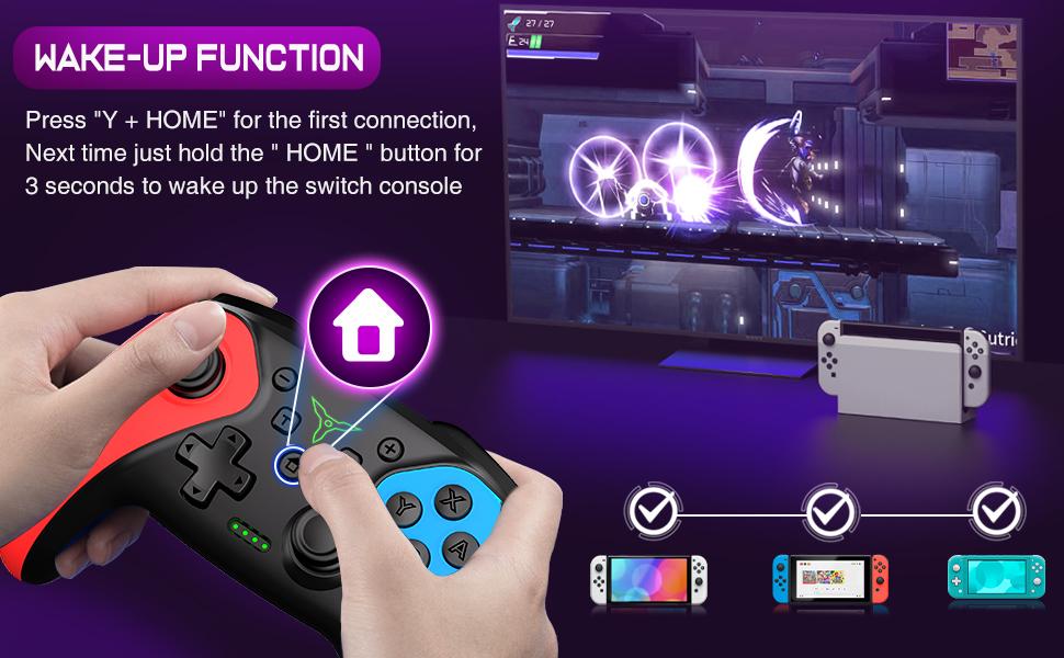 Switch 2 Controller for Switch 2/Switch/Lite/OLED/Android/iOS/PC, Wireless Pro Controller Work with Programmable,Vibration,TURBO & Wakeup Switch 2 Controller for Switch 2/Switch/Lite/OLED/Android/iOS/PC, Wireless Pro Controller Work with Programmable,Vibration,TURBO & Wakeup