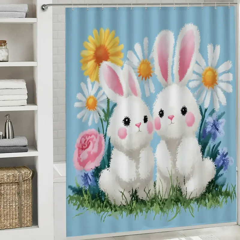 1pc 4ee8f00a-a44f-438f-8d5b-4d366843a5b0_00001 beautiful pattern printed shower curtain Bathroom shower curtain Suitable for home bathrooms