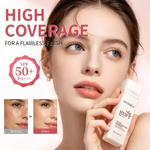 Non-Greasy Liquid Foundation, Perfect Coverage, SPF 50+, Long-Lasting Moisturizing Matte Formula, Ideal for Dark & Acne Prone Skin, 1.69 Fl.oz