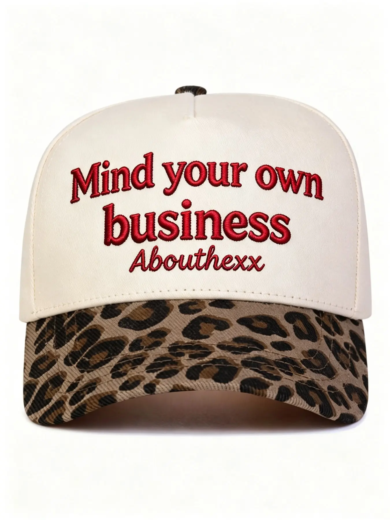 Cool Girls Slogan Brand Embroidered Leopard Brim Baseball Cap, Y2K Alt Style Curved Peaked Cap, Sun Shade Versatile Photogenic Dad Hat, Combed Cotton Durable Hat for Spring Summer Vacation, Trendy Women Hats
