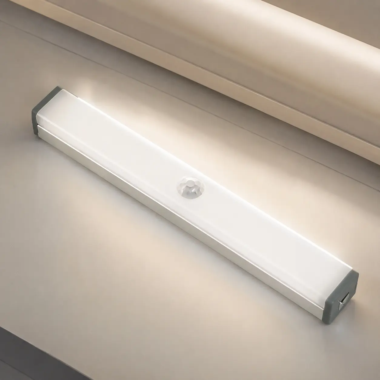 Magnetic USB LED Strip Lights: Wireless Charging, Motion Sensor, Dimmable & Color-Changing. Waterproof, Rechargeable, Peel-Stick Installation for Closet, Stairs, Kitchen, Garden. Portable Home Lighting Solution.