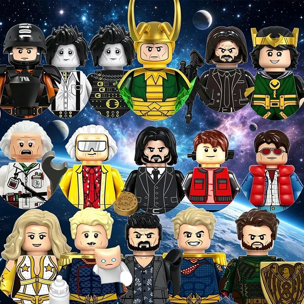 2026 new hot item Chase And Kill John Wick Building Blocks Loki Bricks The Boys Toys Gifts Mini Action Figures Children Building Blocks For Party