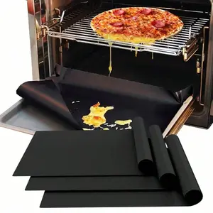 3-Piece Oven Liner Set, Thick Heat-Resistant Non-Stick Layer, 15.74"/12.99", Easy Clean, Ideal for Baking, Grilling, Camping, DIY Desserts