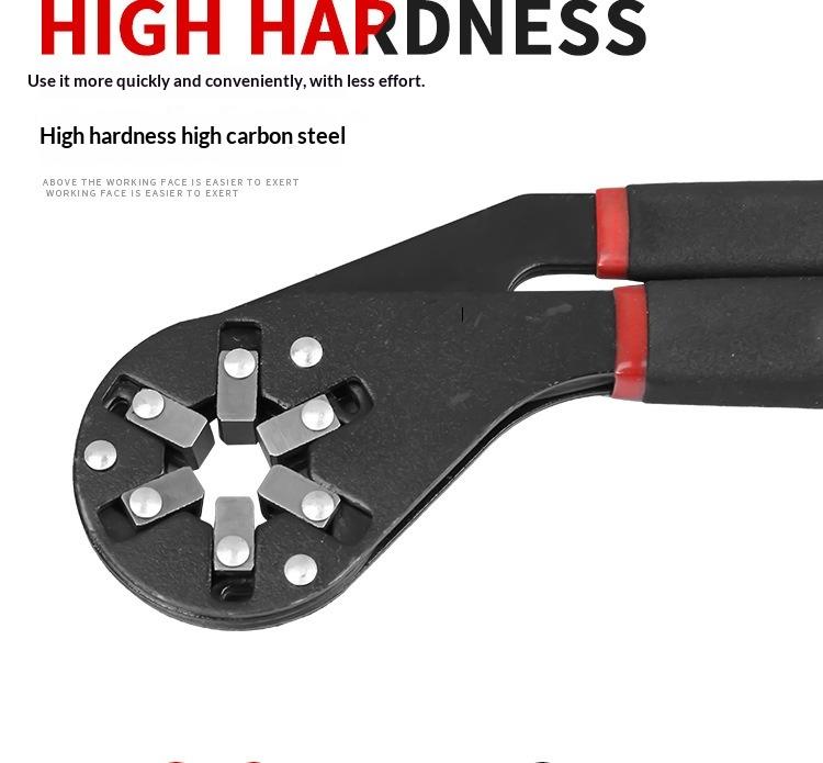 Multi-purpose wrench, torque-adjustable wrench, special tool for external hexagonal fastening.