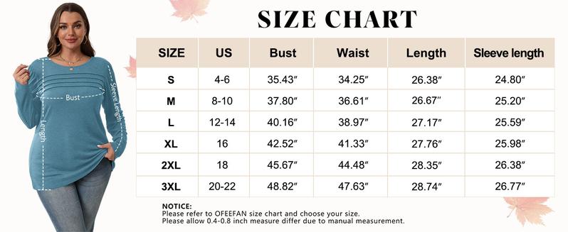 WIHOLL Long Sleeve Shirts for Women Fall Fashion 2025 Dressy Casual Blouses Trendy Pleated Tunic Tops for Leggings