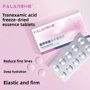 Tranexamic Acid Freeze-Dried Serum Tablets, 10 Pcs, Vit C & Cactus Extract, Fades Post-Acne Marks, Skin Brightening & Dullness Improving, Pore Refining