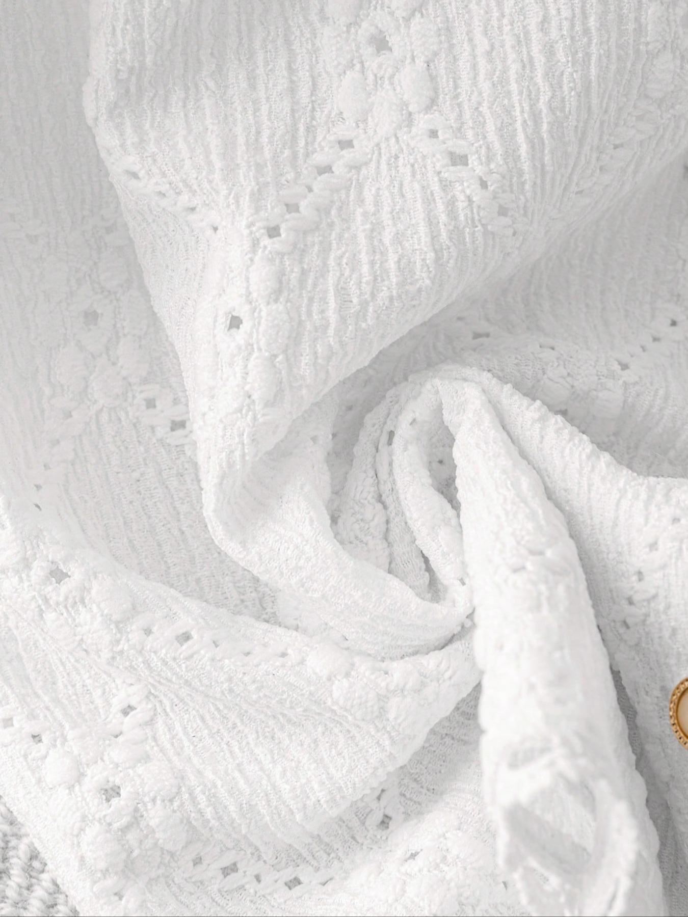 Women's Plain Short Sleeve Button Fitted Blouse, Casual Basic Top for Daily Wear, Ladies Clothes for All Seasons