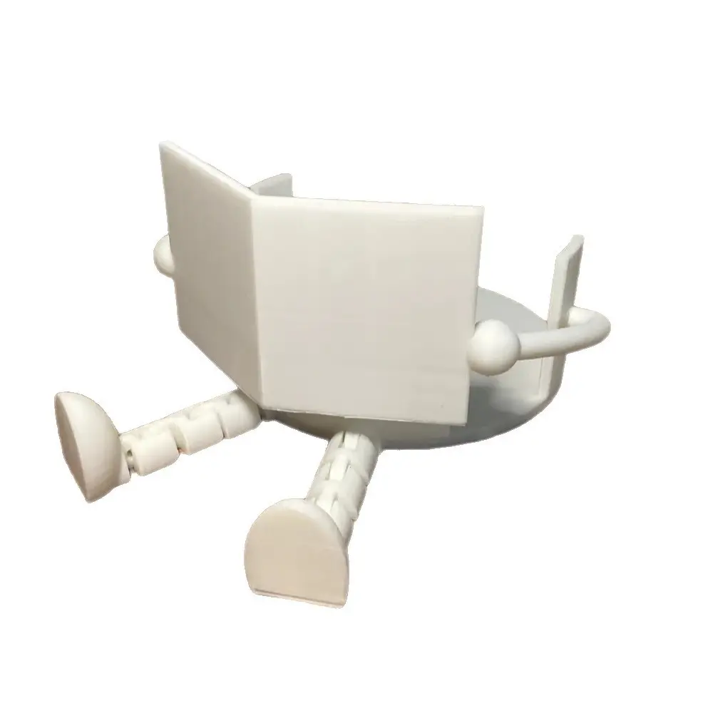 Creative 3D Printed Bathroom Decor, Newspaper Reading Man Paper Holder, Unique Toilet Accessory, Fun and Practical Design