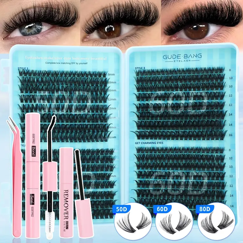 D Curl Mixed False Eyelashes 8-16mm, Large Capacity, Lightweight, Home DIY, Beginner Friendly, Non-Toxic, D Curl Style, 0.07mm Thickness, Diy Personal Lashes, Makeup Eyelash Extensions