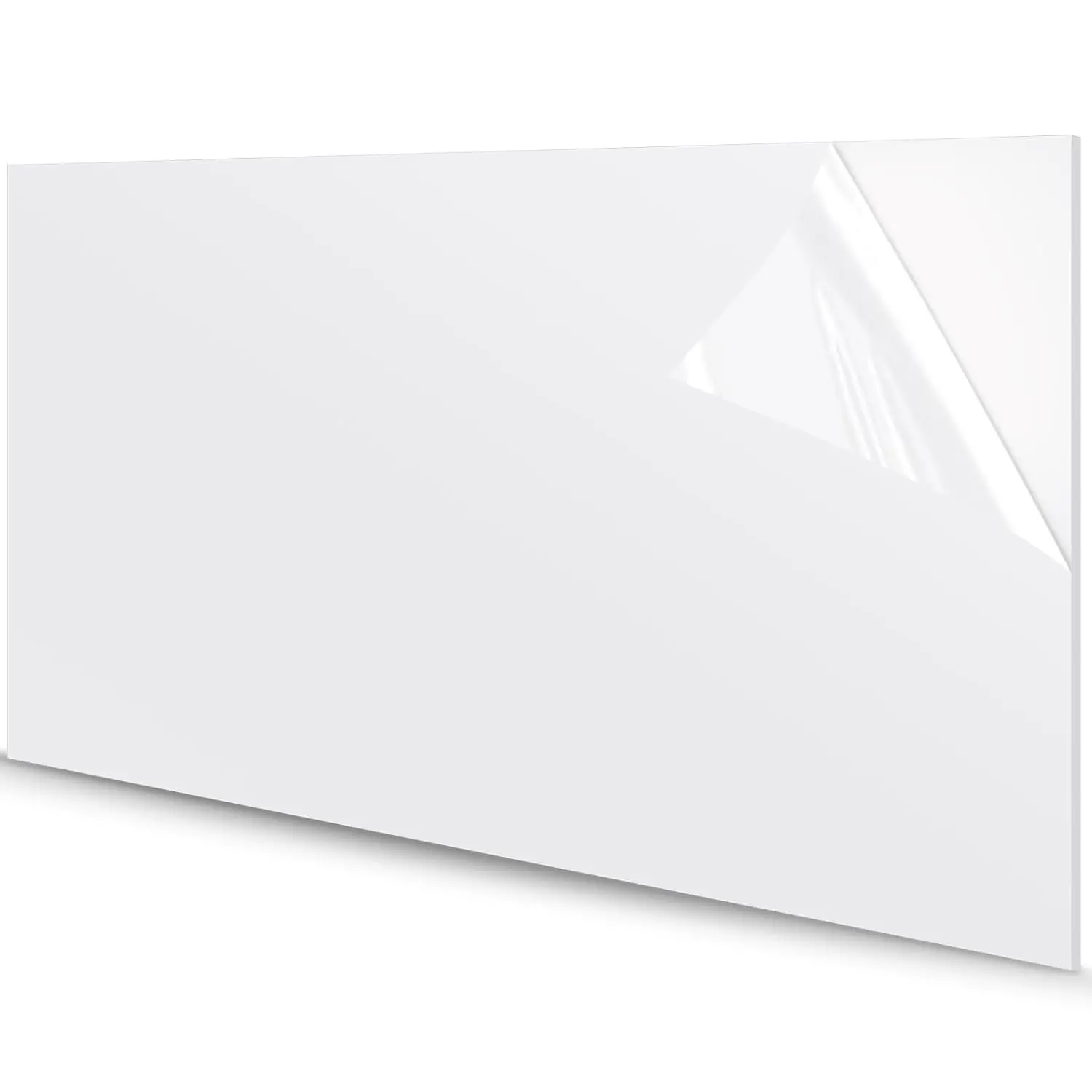 24" x 48" x 1/8" White  Sheets Translucent White Cast  Plastic Sheet Cut to Size for DIY Craft Projects Display Cases Signs Sneeze Guard