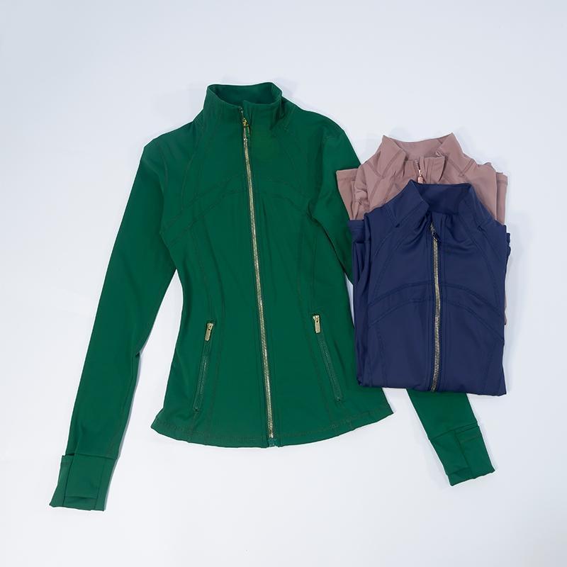 Women's Sculpting Slim Fit Yoga Jacket |     Full Zip Contouring Athletic Jacket with Pockets
