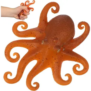 BESPORTBLE Soft Vinyl Octopus Pinch Toy 5.11In Squishy Stress Relief Fidget Toy for Kids and Adults Home Office Decompression Ornament