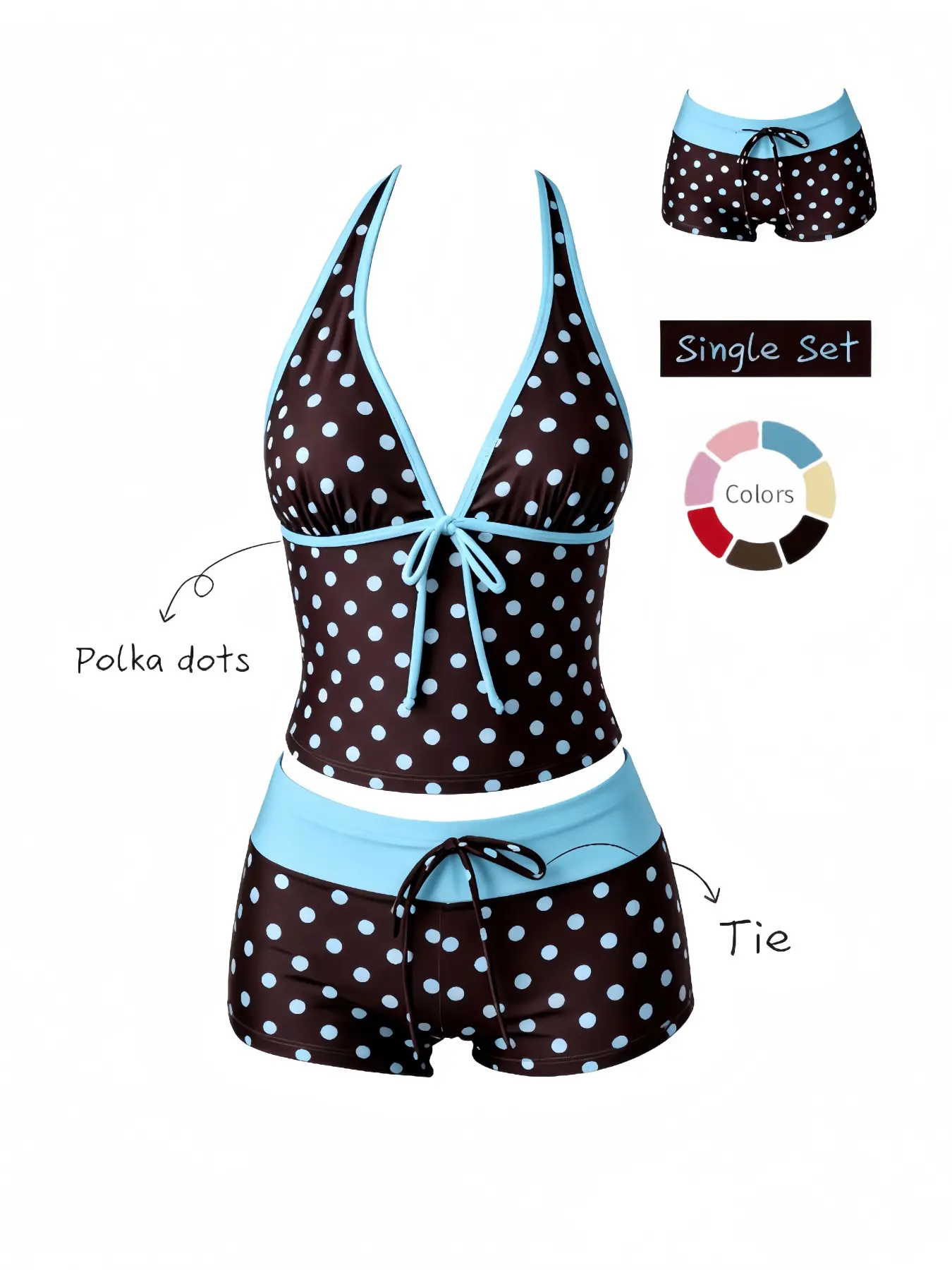 New Summer Women's Two-Piece Plaid Bikini Set, Retro Sporty Swimsuit, Perfect for Pool Parties and Luxury Beach Vacations