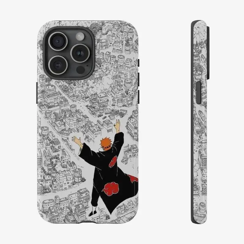 Pain Akatsuki Shinra Tensei Inspired Naruto Shippuuden Legendary Arc Anime Phone Case, Phone Accessories for iPhone 17-11 Pro Max/Plus, Samsung Galaxy S23-25 Mobile Accessories