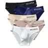 5-Color Pack Lightweight Men's Briefs, Seamless Breathable Low-Waist Underwear Set for All Seasons, Casual Comfy Underwear