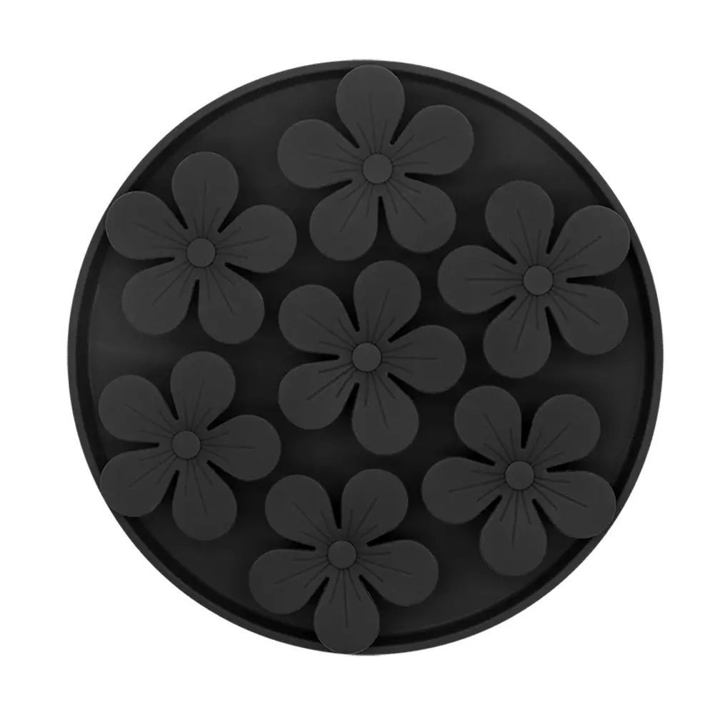 Slow Feeder Lick Mat – Flower Design, Suction Cups – for Dogs & Cats – Anti-Gulp, Dental Care, Digestive Health – Food-Grade Silicone – Easy Clean