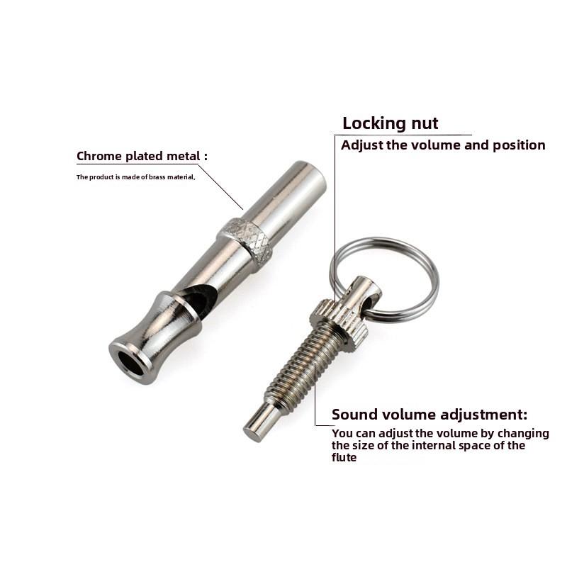 Professional Dog & Pigeon Training Whistle - Ultrasonic Sound Signal Whistle - Durable Metal Whistle for Obedience Training & Carrier Pigeons - Portable Keychain Tool for Pet Owners