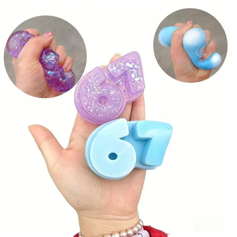 Squishy Six Seven Maltose Fidget Toy Squishy Slow Rising Buzzwords of The Hit 67 Series Squeeze Toy Decompression Toy X-mas Gift