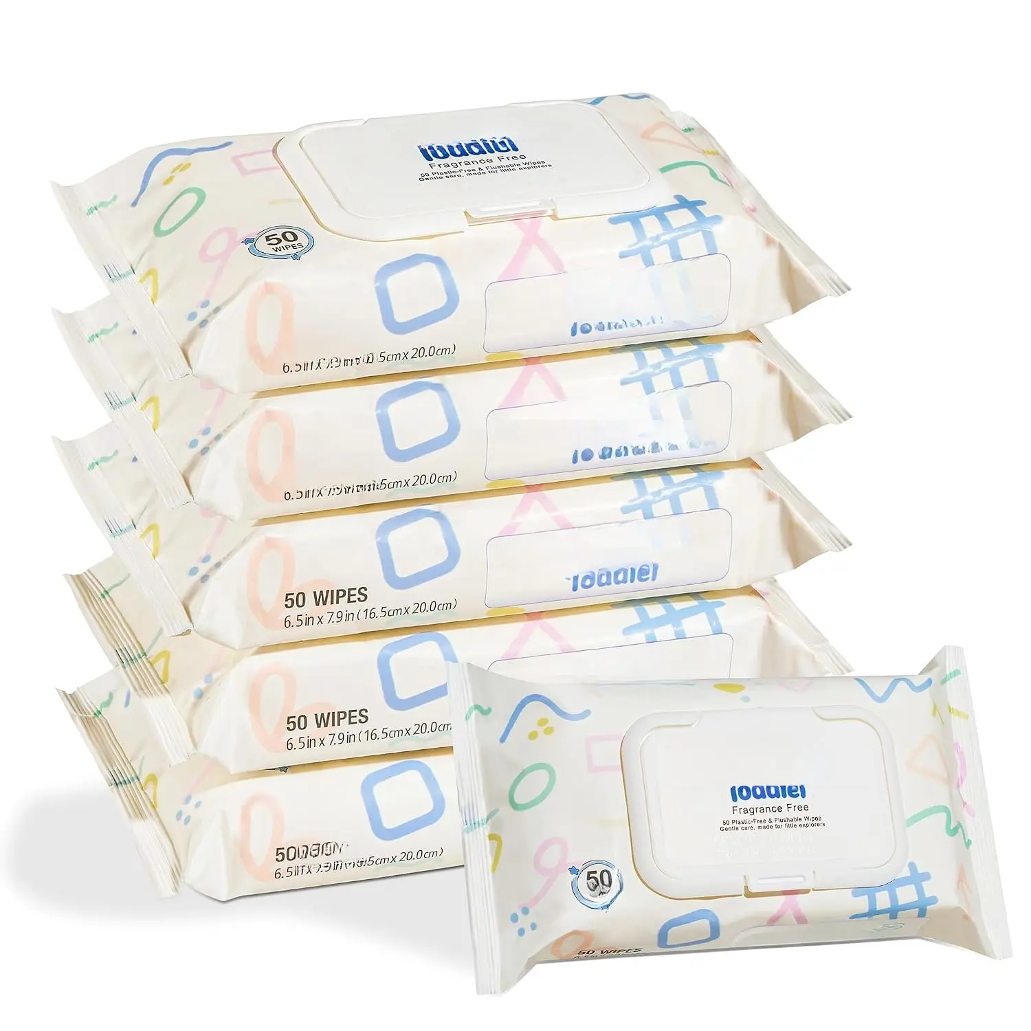 Flushable Wet Wipes, -Free, 300 Count (Pack of 6) | Designed for Potty , Plastic-Free Material, -Based Ingredients, -at-a-Time Dispensing.