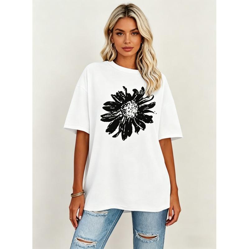 Oversized Shirts for Women,Crew-Neck Tee,Workout T Shirt,Casual Tee Short Sleeve,Loose Tops,Unisex