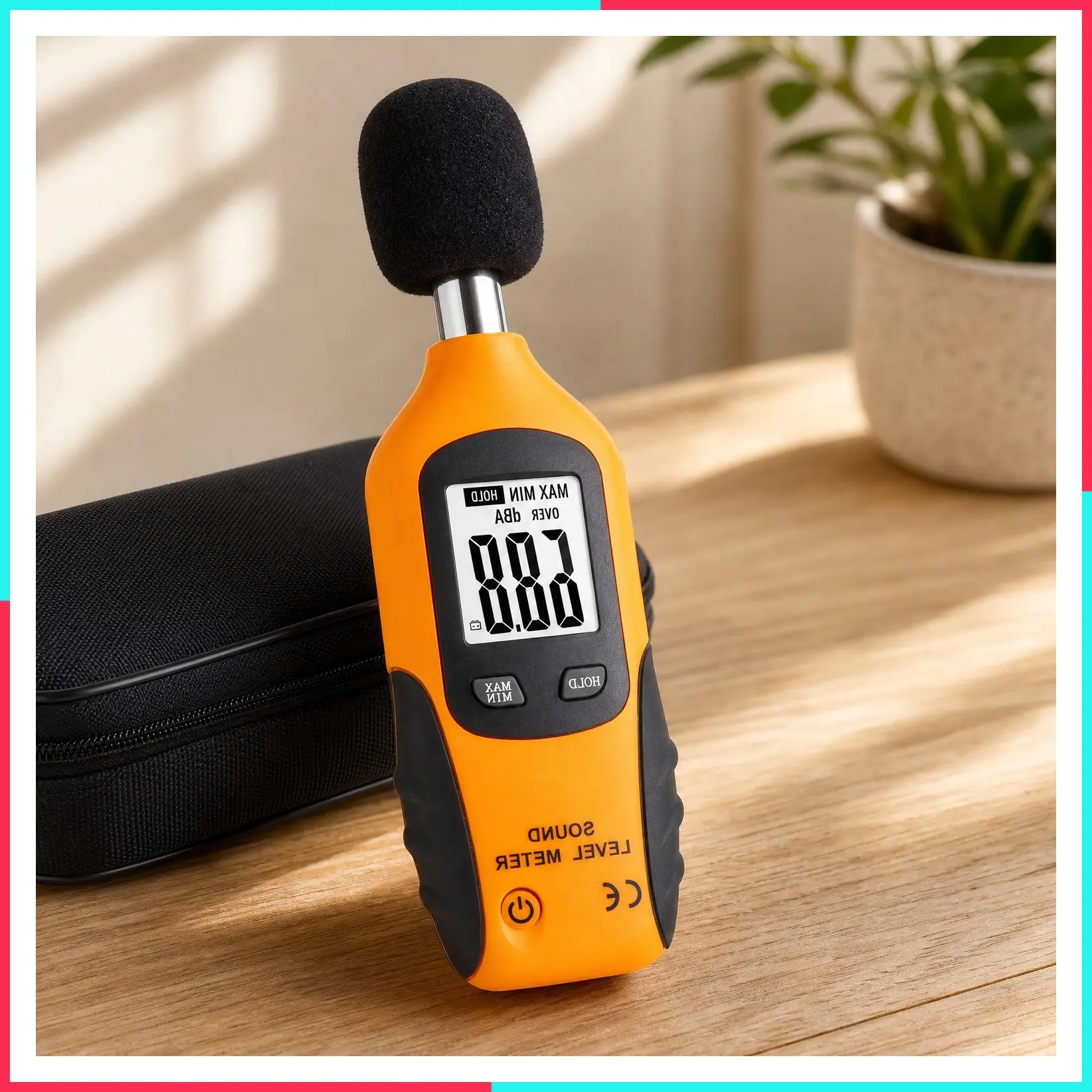 Digital Sound Level Meter 30-130 dB, Audio Noise Decibel Meter with Backlight, MAX/MIN, Data Hold, Auto Power Off, Dual Ranges HT-80A