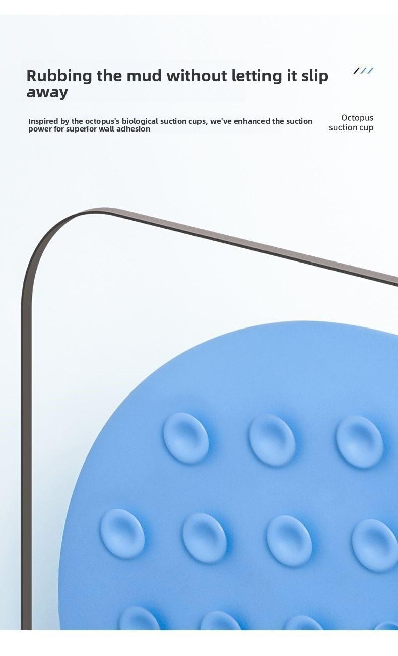 Bathroom Foot Scrubber Mat with Suction Cup Massage - Double-Layered Design for Thorough Cleaning & Easy Use - Versatile Foot Care Tool for Shower, Massage, & Back Scrubbing - Pad