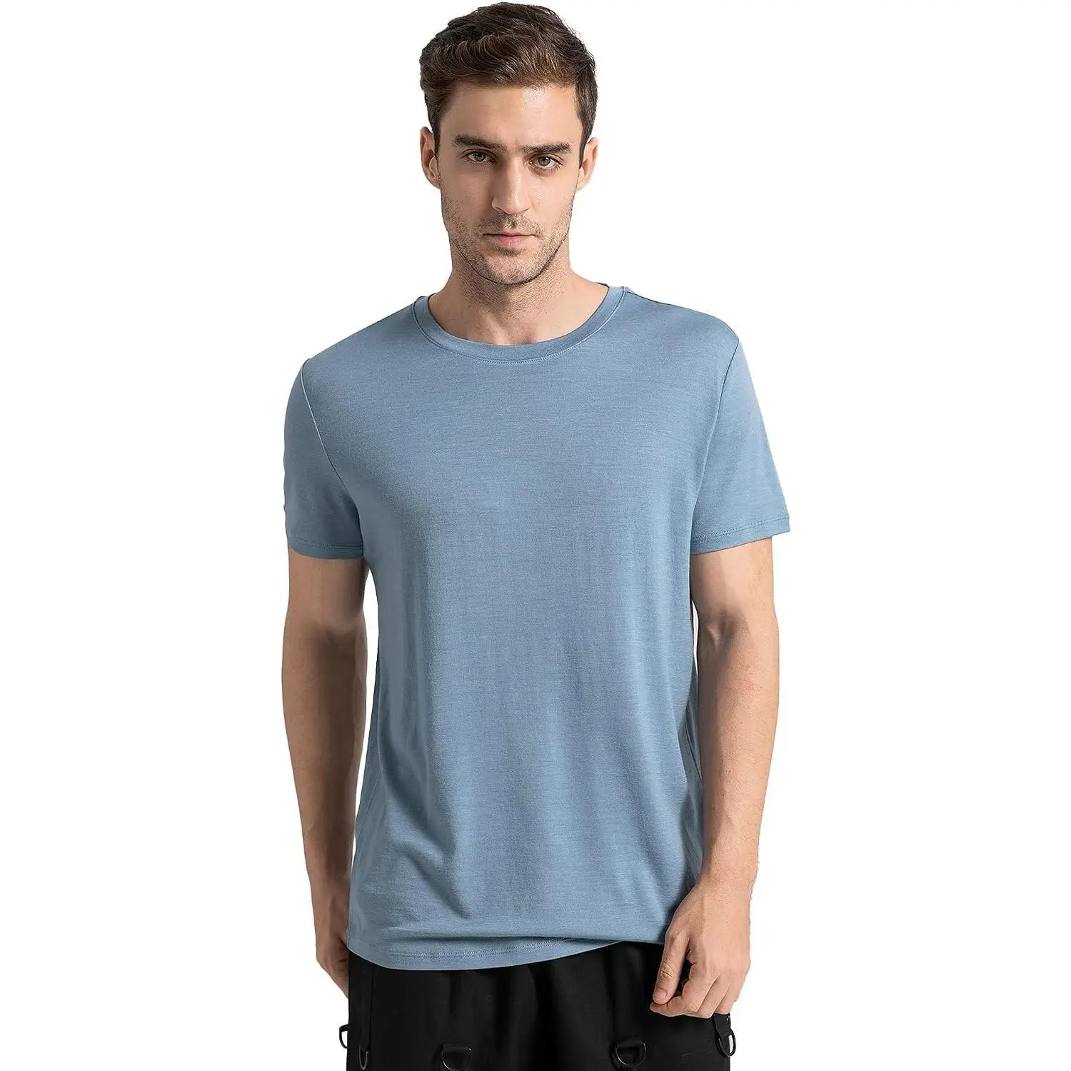 Merino Wool T-Shirts for Men & Women - 100% Organic Odor-Resistant Hiking Base Layer Undershirt(Gift)