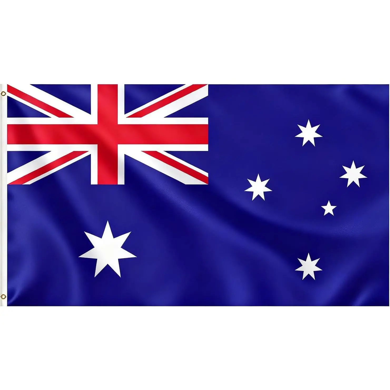 Australia National Flag Dark Blue Field Union Jack Top Left Seven White Southern Cross Stars Patriotic Banner Commonwealth Country Outdoor Flagpole Decor