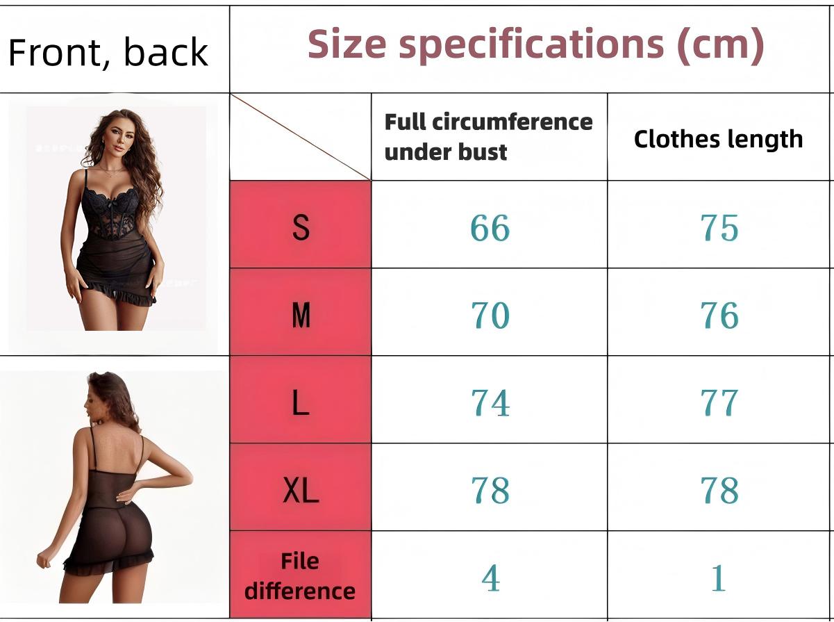 Women's Lace Trim Sleepwear Set, Elegant Deep V Neck Camisole with Sheer Mesh Cover-Up, Sexy Lingerie for Bedtime