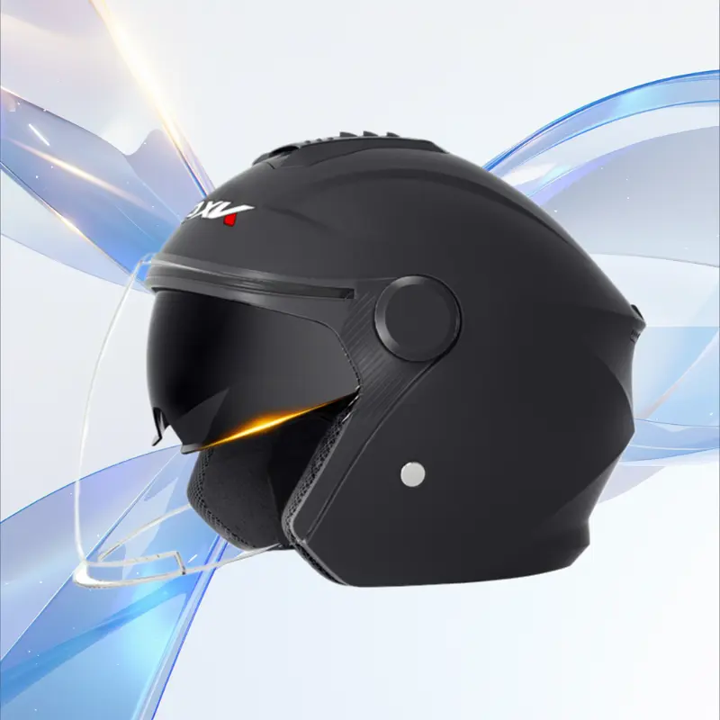 Unisex Half Helmet, 26*33cm 4-Season Design with Warm Winter Feature, Safety Helmet for Daily Commuting & Errands Fit for Most Motor Vehicles (Motorcycle, Electric Scooter)