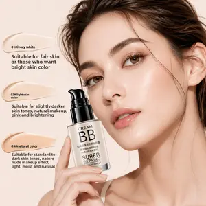 1 pack Easter gift, BB cream foundation, super long-lasting flawless face cream, waterproof and sweat-proof concealer moisturizing docile barrier cream foundation, women's cosmetic set, holiday gift.