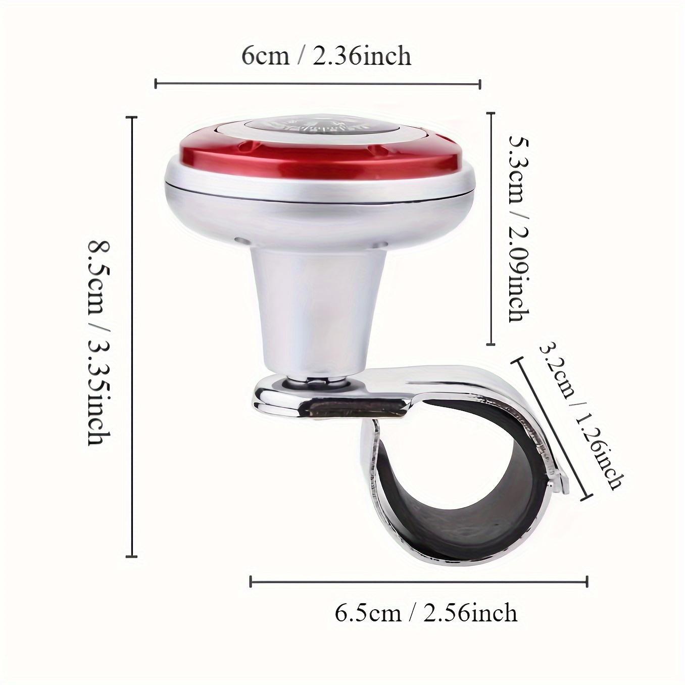 360 °   Rotatable Car Steering Wheel Spinner Knob with Compass, Vehicle Steering Auxiliary Handle for Effortless Driving