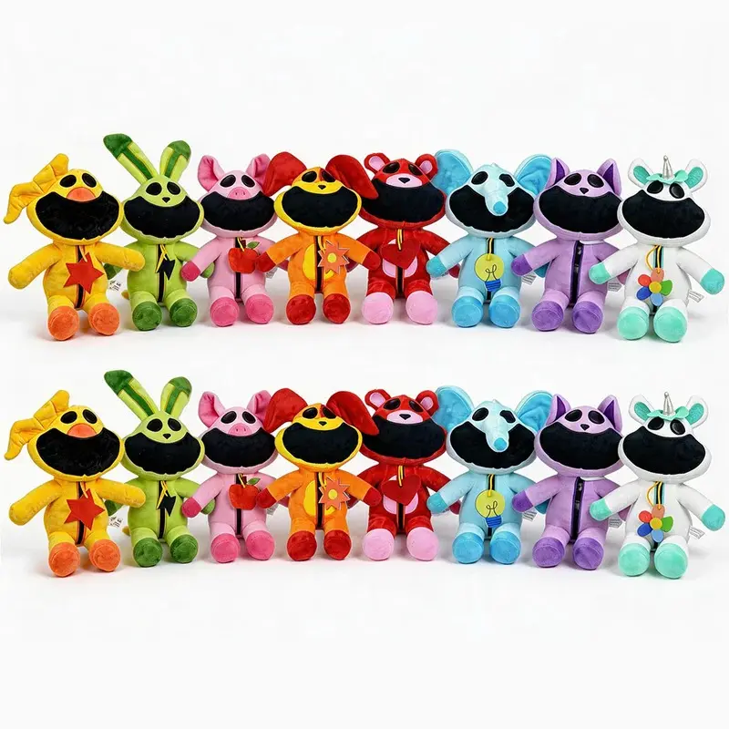 8 Pcs 2026 Poppy Playtime Smiling Critters Mini Plush Toys, Personalized Trendy Soft Playful Cute Stuffed Dolls, Holiday Gift for Kids