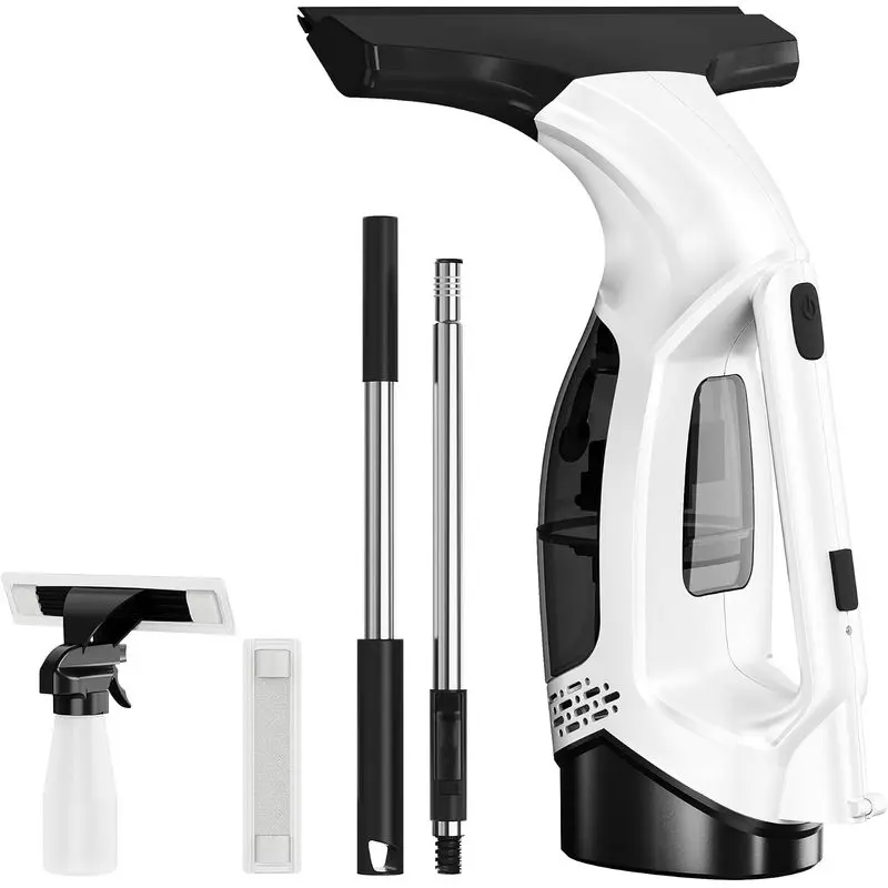 Electric Window Vacuum Squeegee, 31-40" Extendable Pole, Window Cleaning Tool