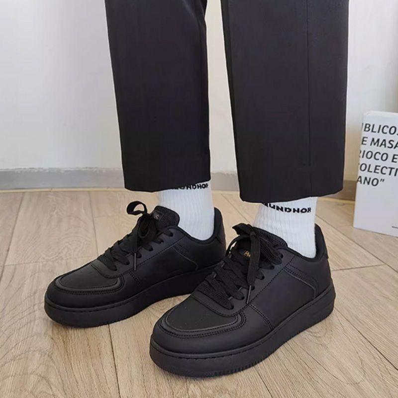 2026 Men's Shoes New Autumn Collection: Versatile Workwear High-Street American Style Sneakers for Men, Sporty Casual Black Trendy Shoes, Unisex