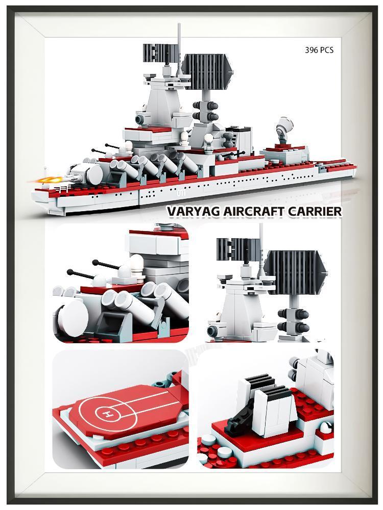 2025 new aircraft carrier building blocks assembled toy boy warship 6-12 children puzzle cruiser model destroyer military gift