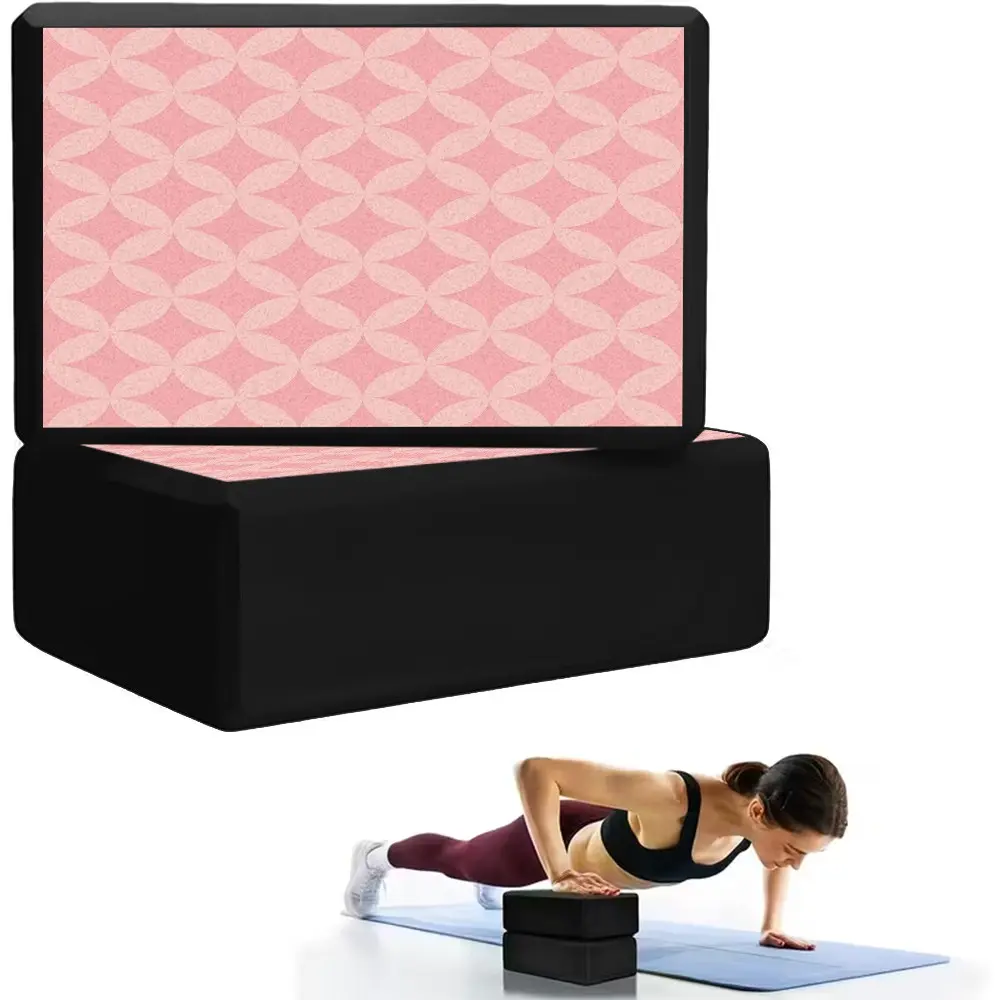 Yoga Brick Set for Women, 2-Piece Grip Enhancer, Ideal for Yoga, Pilates, Stretching, Perfect for Beginners Home Workouts