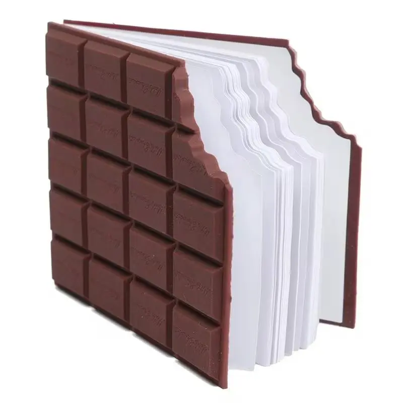 Realistic Chocolate Notebook | 80 Blank Pages | Cute Funny Diary for Kids & Teens | Creative Stationery Gift Idea