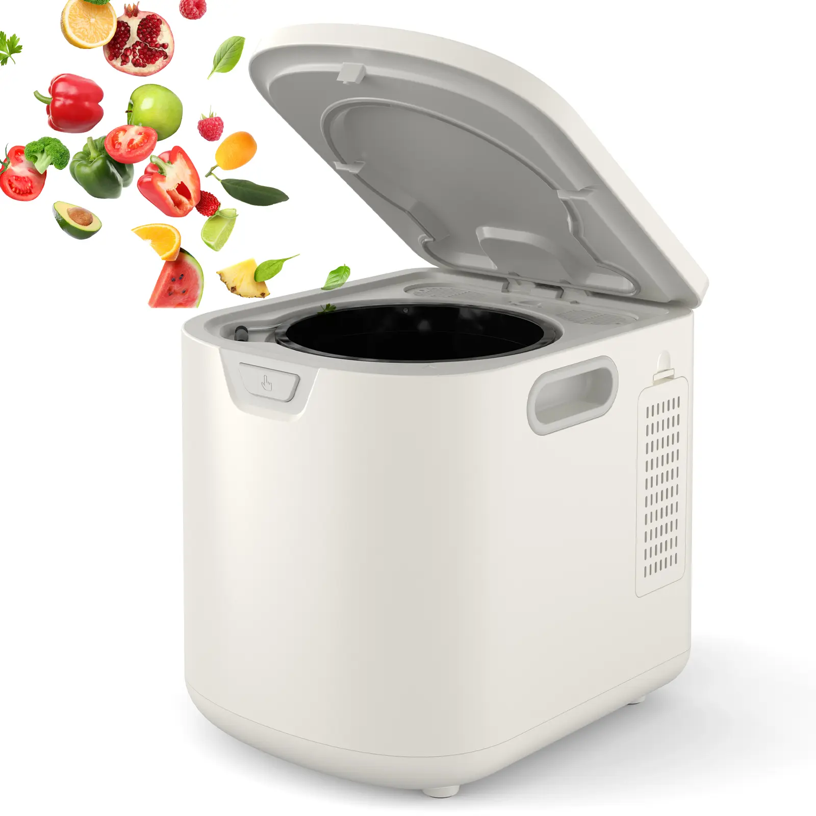 3.5L Electric Kitchen Composter - Smart Countertop Compost Bin with LED Display - 3 Modes, Dual Deodorization - Auto Cleaning, Low Noise - Indoor Food Waste Compost Machine