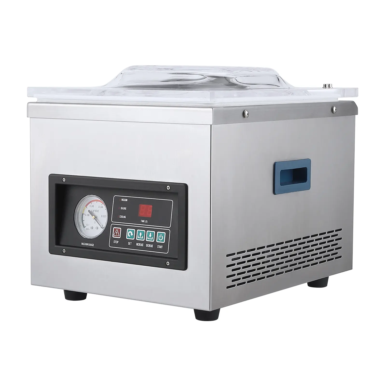 Chamber Air Pump Sealer Machine for Commercial & Household – 12" Sealing Bar, Stainless Steel, Microcomputer Control, 3.8CFM Pump – Food Saver – Power: 180-320W