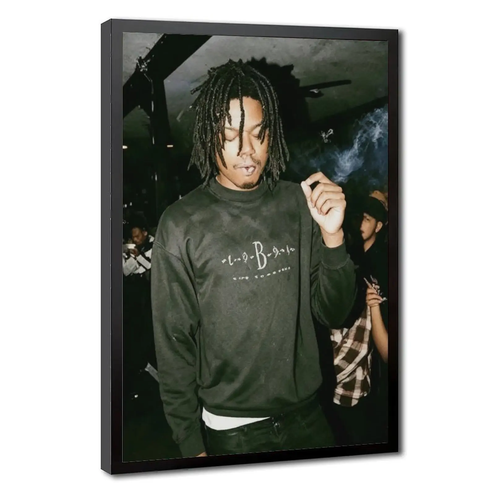 Lucki Vintage Album Cover Canvas Wall Art Poster - Artistic Minimalist Artwork, Retro Grain Film Aesthetic Underground Rap Artist Print, Hanging Hip Hop Decor for Studio Man Cave Home