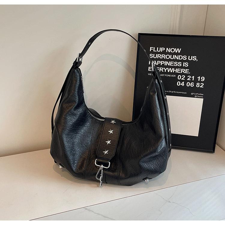 Large Capacity Bag for Women – Casual Fashionable Retro Crossbody Bag with Shoulder Strap – High-End Style Dumpling Bag Trend