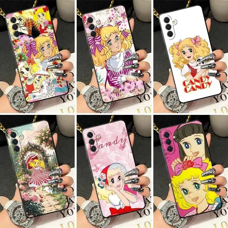Cartoon Soft Silicone Phone Case for Samsung Galaxy S26 S25 S24 S23 S22 for Iphone 17 16 15 14 13 12 11 17Air Plus Pro Promax  Anime Candy Candy Shell