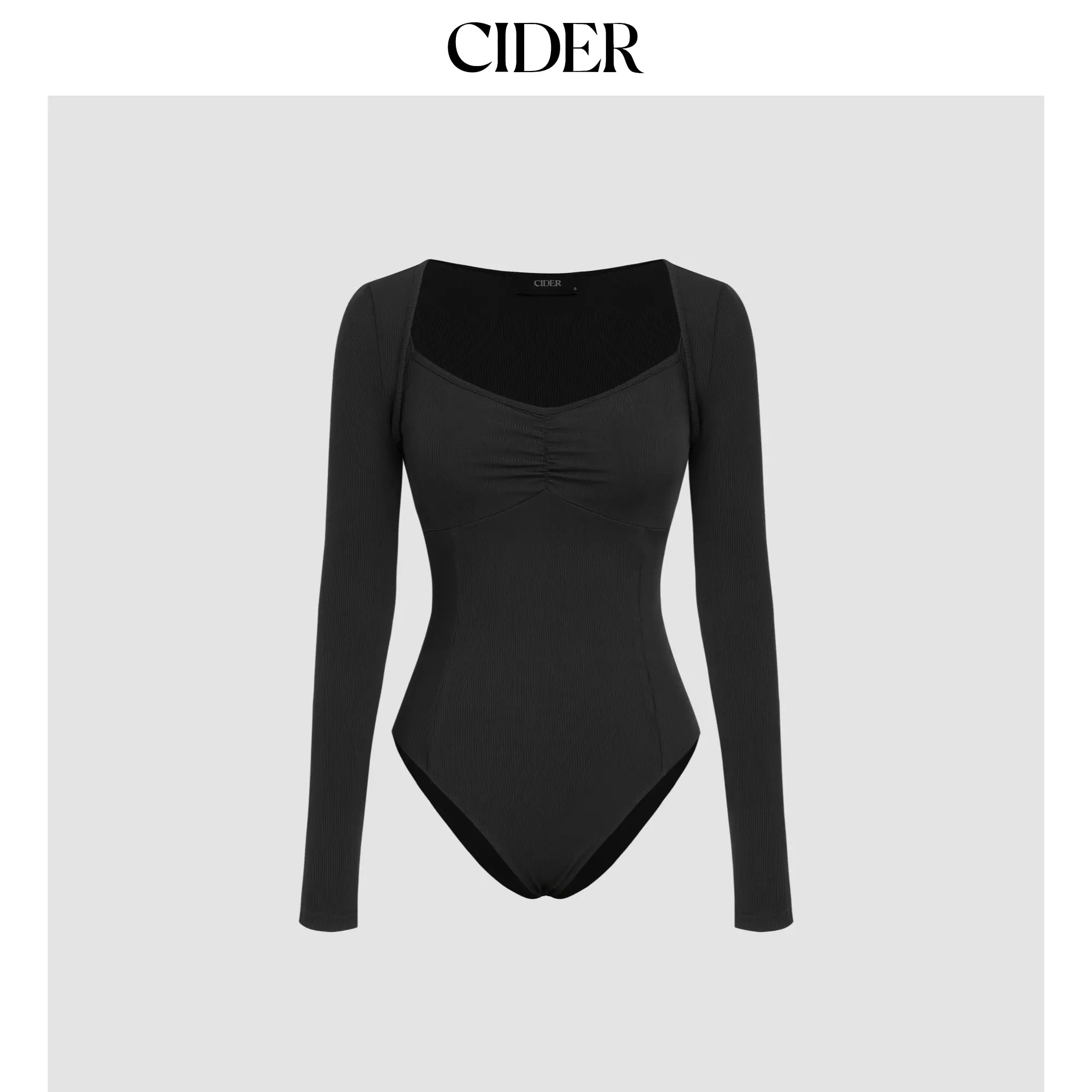 Cider [size 2-26] V-neck Solid Bodysuit With Long Sleeve Shrug SummerWins SummerFinds