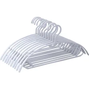 20 New Traceless Anti-slip Semicircular Hangers Wet And Dry Plastic Hanging Accessories Space Saving Anti-deformation Hangers