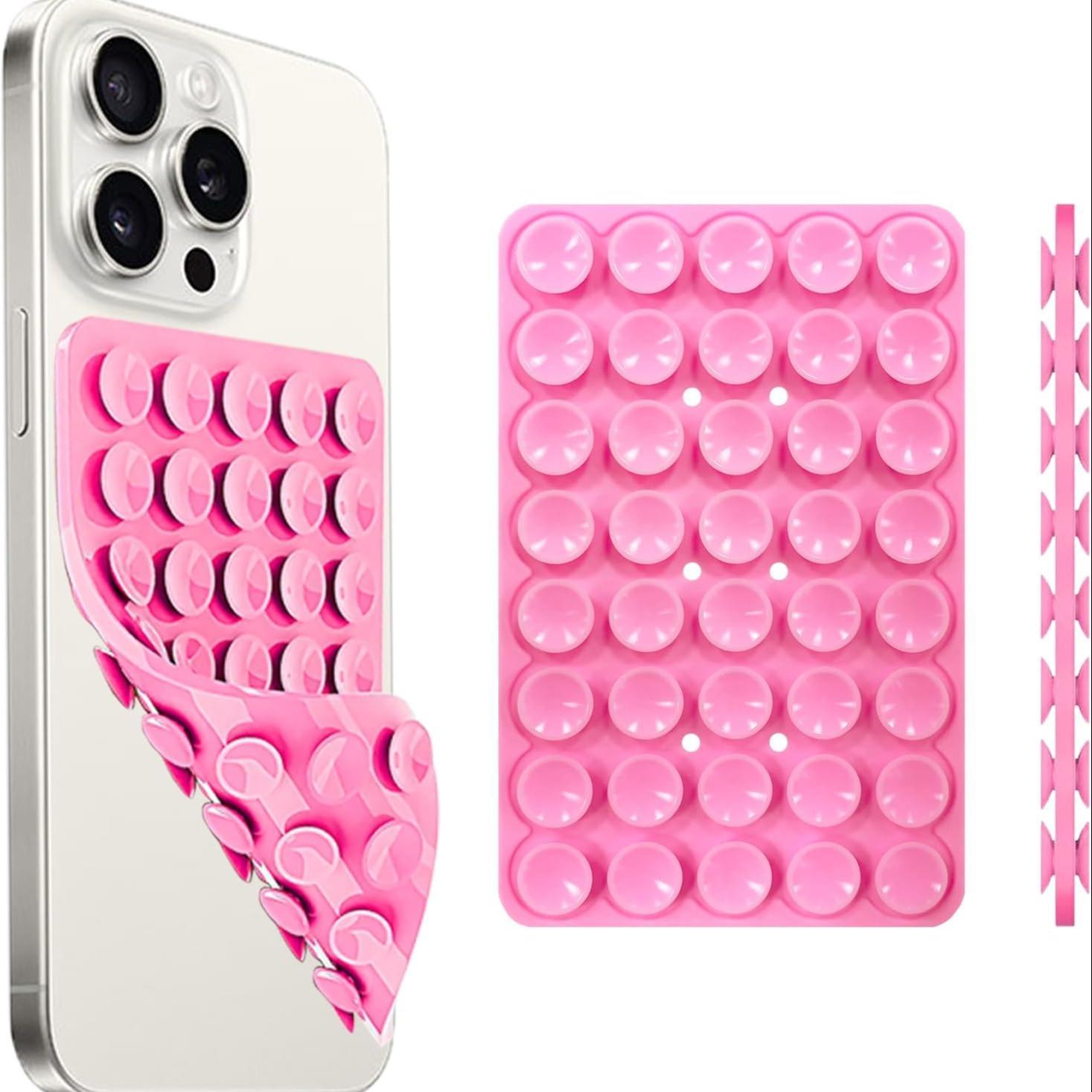 Silicone Suction Cup Phone Case Mount, 1 Count Double Sided Phone Holder Mount, Hands-Free Strong Grip Holder for Selfies and Videos, Phone Accessories Silicone Suction Cup Phone Case Mount, 1 Count Double Sided Phone Holder Mount, Hands-Free Strong Grip Holder for Selfies and Videos, Phone Accessories